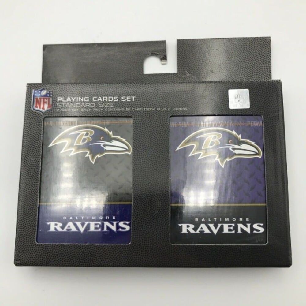 NFL Baltimore Ravens 2pk Playing Cards Standard NEW SEALED